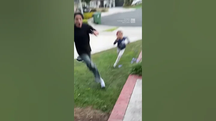 Lightning Strikes Tree Behind Girl