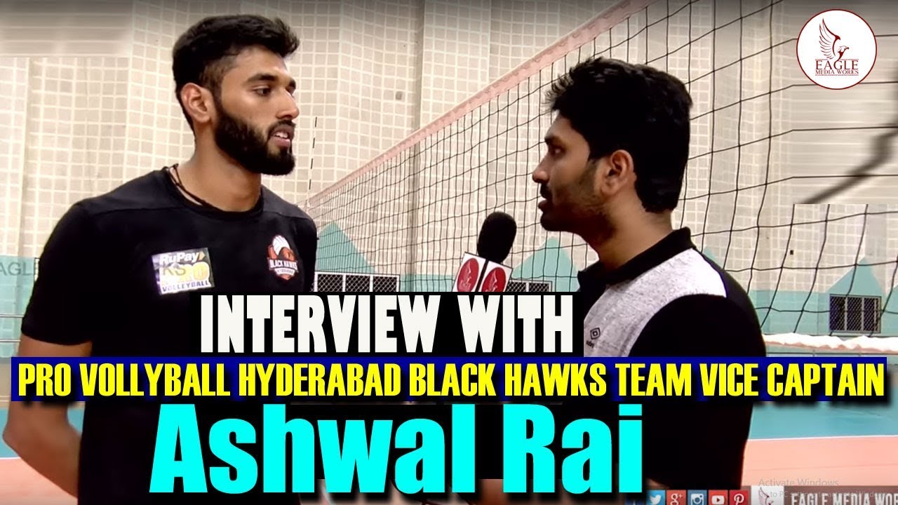 IPL Interview with Pro volleyball Hyderabad Black Hawks Vice Captain Ashwal Rai | Eagle Media Works
