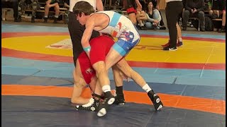 Wrestling / Ringen LM Sachsen 2024, Gelenau, Junioren, 60 kg, GR, Gaas - Barth