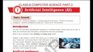 CLASS 8 COMPUTER SCIENCE ARTIFICIAL INTELLIGENCE PART 2