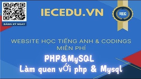PHP_01_Hướng dẫn làm quen với ngôn ngữ PHP&MySQL