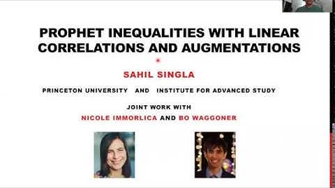 Prophet Inequalities with Linear Correlations and Augmentations