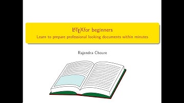 LaTeX tutorial -2 of 7- Different document classes