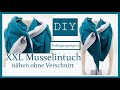 Musselintuch nähen - XXL Dreieckstuch - DIY mit Annas Nähschule - Adventskalender Türchen 14