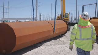 Greenlink First Transmission Pole Goes Up