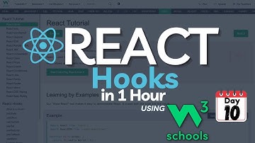 🔥 React for Beginners - Day 10: React Hooks in 1 Hour using W3Schools | React Hooks Full Course