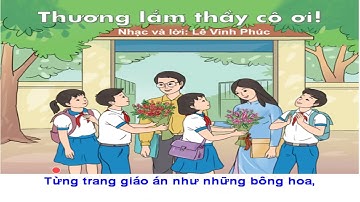 Karaoke THƯƠNG LẮM THẦY CÔ ƠI!:  Chủ đề 3 - SGK Âm nhạc 8 Cánh diều (Tone dmoll)
