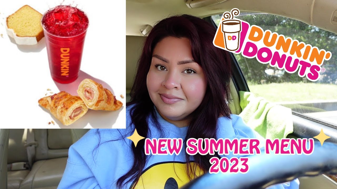 Dunkin's NEW SUMMER MENU 2023 Raspberry Watermelon Refresher, Ham