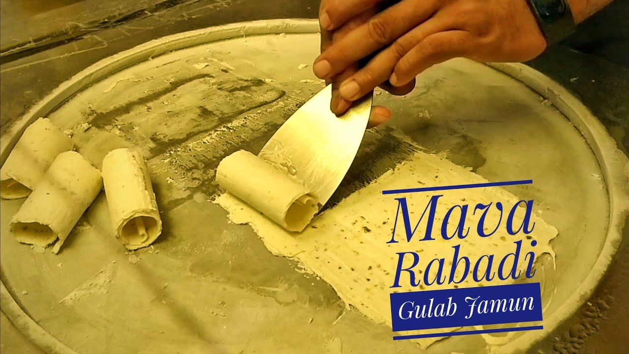 Tawa Roll Ice Cream | Mava Rabdi Gulab Jamun | Indian Street Food ...