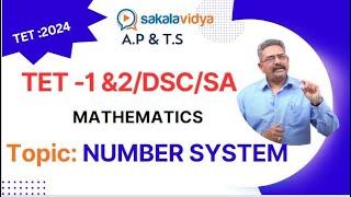 NUMBER SYSTEM (సంఖ్యామానము)-01|DSC//SGT/SA/TET-1 & 2 |MATHS|AP & TS - 2024|#JEEMAINS2025