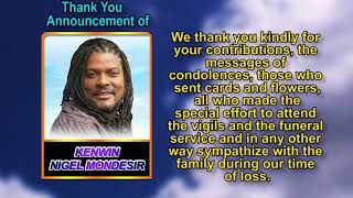 Kenwin “King Nigel” Mansell Mondesir  thank you