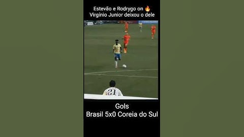 GOLS - Brasil 5x0 Coreia ⚽ #futebol #soccer #brasil #brazil #rodrygo #estevão #viniciusjr #gols