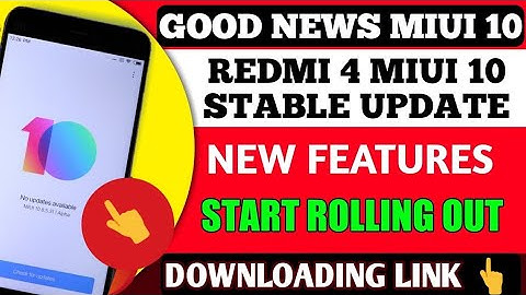 MIUI 10 STABLE ROLLING OUT FOR REDMI 4 | MIUI 10.1.1.0 STABLE UPDATE REDMI 4
