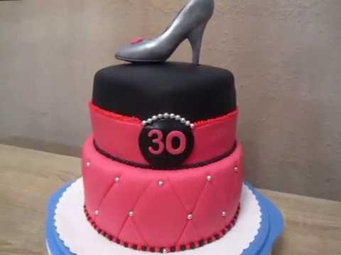 High Heel Torte Zum 30 Geburtstag Fondant Youtube