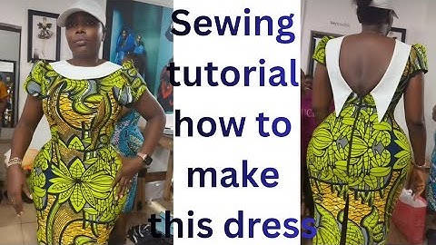 How to draft and sew this trendy princess dart Bustier dress with rolled collar/ cape collar gown 