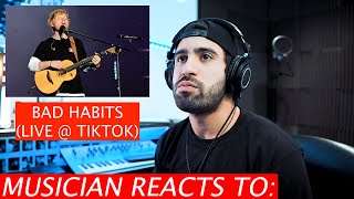 Jacob Restituto Reacts To Ed Sheeran - Bad Habits (Live)