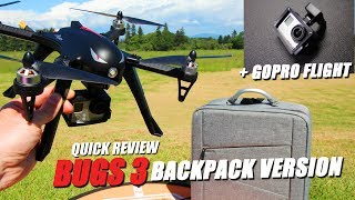 MJX BUGS 3 - Updated Backpack Version - REVIEW & FLIGHT TEST