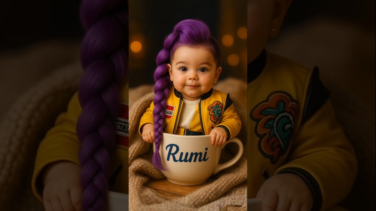 Baby RUMI in a Cup ☕ K-Pop Demon Hunters 