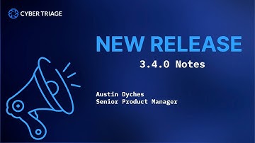 Cyber Triage 3.4.0-  Recorded Future integration, DLL associations and Logon + BITS  Job artifacts