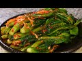 Kimchi made with mustard greens (gat-kimchi:갓김치)