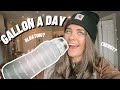 I drank a GALLON of water everyday for a week!! (this is what happened)