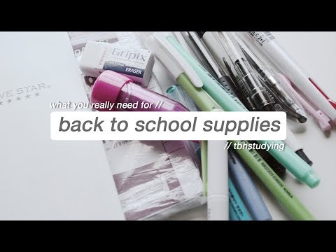 Video: What You Need To Take With You To School