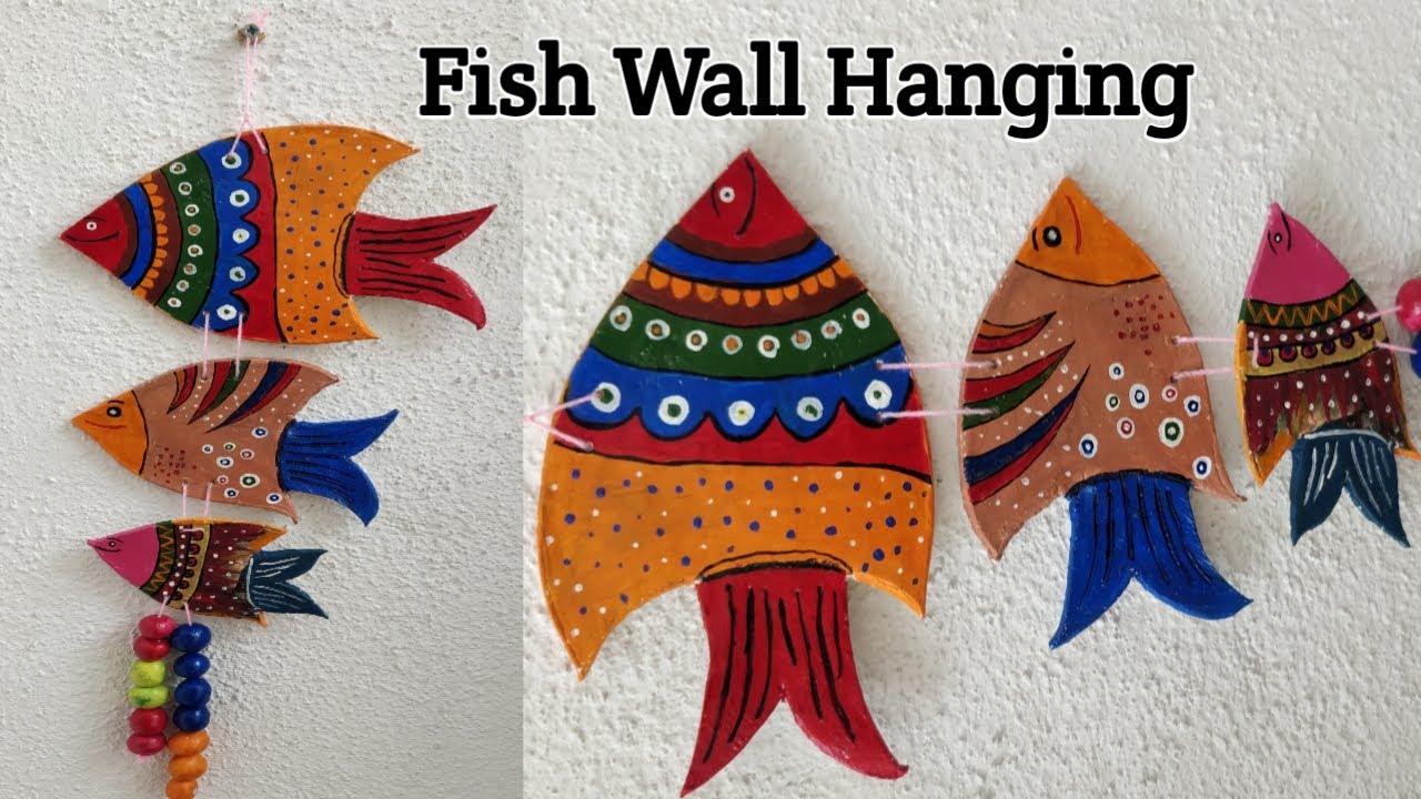 Cikiki Metal fish wall decoration handicrafts indoor and outdoor hanging  ornaments B3E2