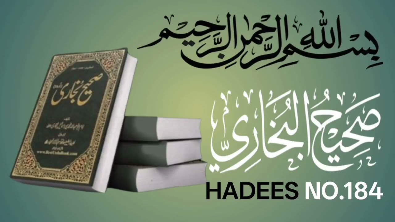 Sahih Bukhari Hadees No.184 Urdu Translation| kitab ul wazu|#sahihbukhari #hadeesnabvi #islamicvideo