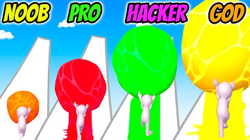 Color Ball Run 3D - NOOB vs PRO vs HACKER vs GOD