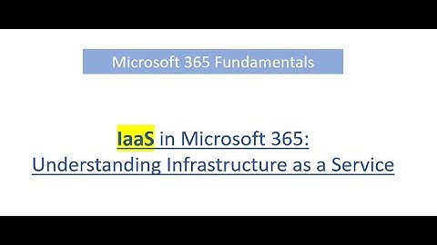 IaaS in Microsoft 365 : Understanding Infrastructure as a Service