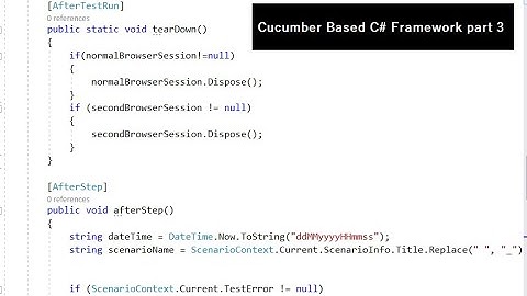 C# Framework - part 3, set [AfterTestRun] and [AfterStep] annotation with screen shot