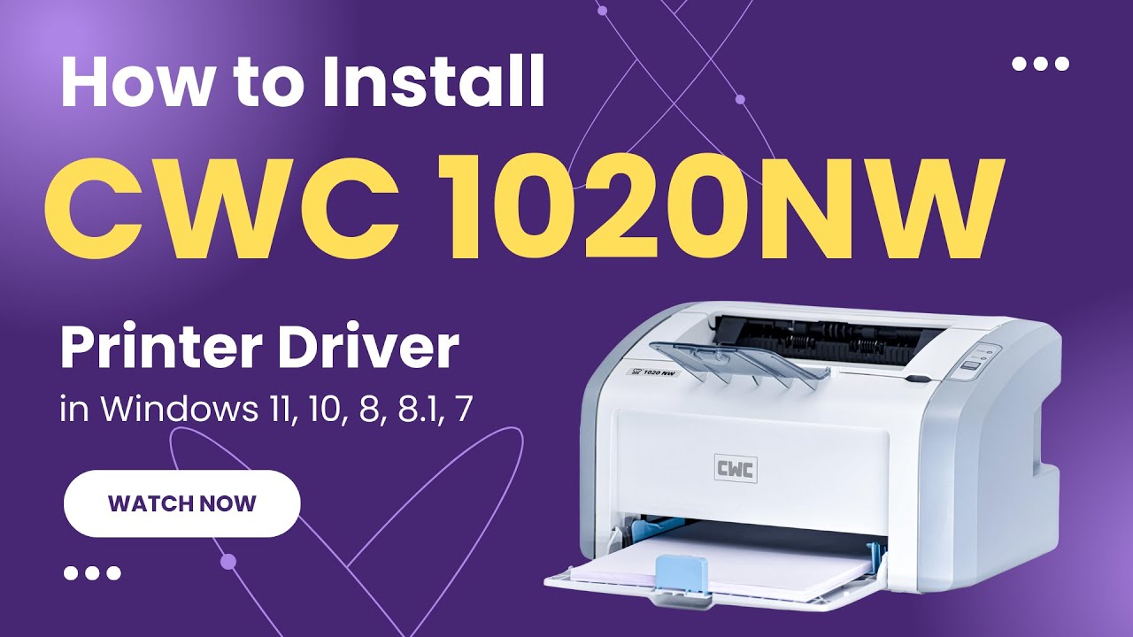 How to Install CWC 1020NW Printer Driver on Windows 11, 10, 8, 8.1, 7 ...