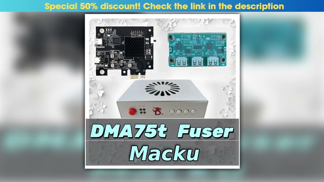 Hands-on 75T DMA Bundle - Dma Card 75t Board + 6Th Gen Fusion Device HDMI Fuser + Macku - DMA Kit S