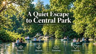 6 Minute Reset ⏱ Pelarian Tenang ke Central Park | Piano Ambient yang Reflektif