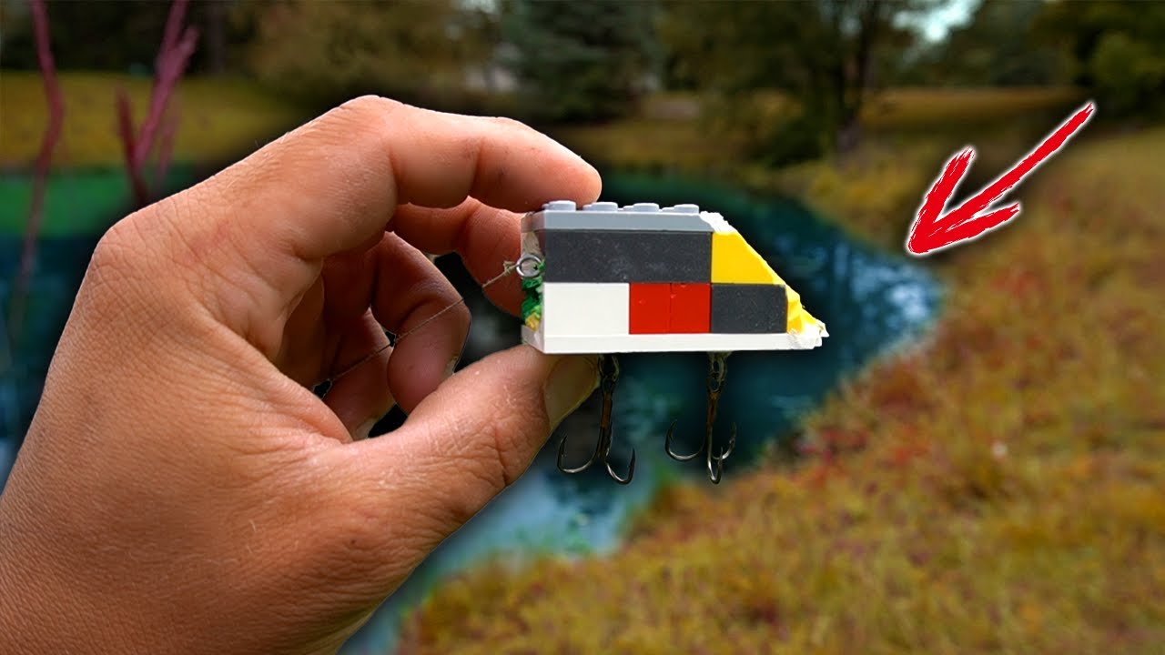 I Built A POPPER out of LEGOS and TOOK IT FISHING!! 