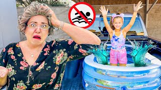 Kids Swimming Pool Adventures by Ruby and Bonnie