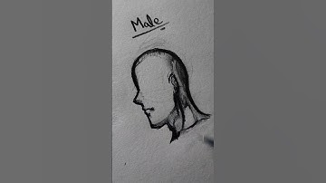 Draw Side View face✨(male&female) #drawing #art #head #tutorial #howtodraw #shorts