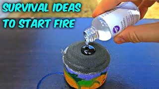 8 Ideas to Start Fire without Matches - Compilation