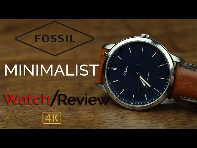 [4k] Review Fossil - Minimalist YouTube FS5304