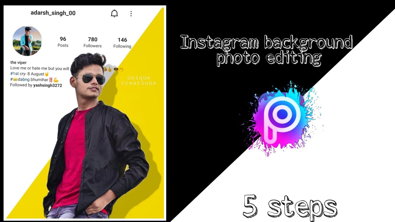 Instagram Background Photo Editing || Photo Edit || Background Photo Edit  || PicsArt photo editing - YouTube