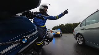 CONTRE SENS AVEC LA GENDARMERIE ! ( Rond point de l'étoile a l'envers ! ) Escorte Gendarmerie moto!