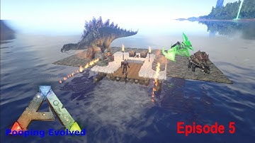 ARK Survival Evolved -Pooping Evolved- Ep5 Rafting Stego