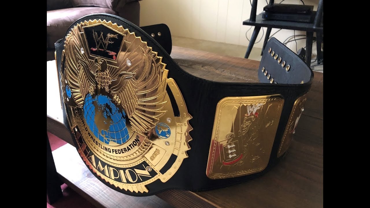 WWF Scratch Logo Big Eagle Attitude Era Championship Belt Deluxe