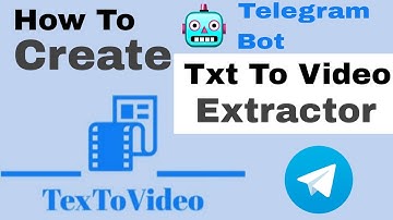 How To create text to video extractor bot | txt to video bot 