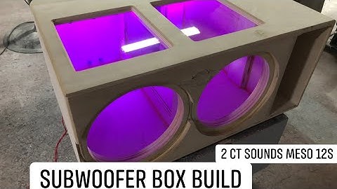 2 CT SOUNDS MESO 12s!—TIPS AND TRICKS--CUSTOM SUBWOOFER BOX—IN THE SHOP WITH CUSTOMLOWZ EP61