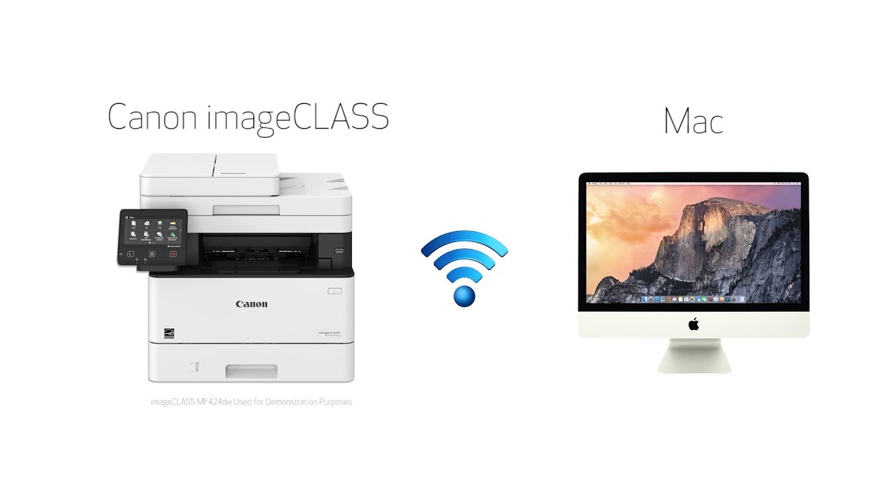 Wi Fi Setup With A Mac For Canon Imageclass Youtube