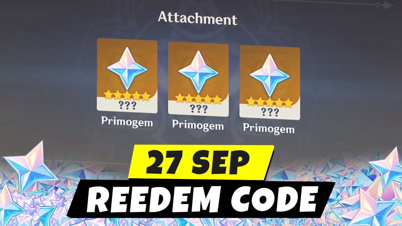 Genshin Redeem Code Version 4.1 (60 Primogems) - September 27th