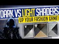 Destiny 2 | DARK VS LIGHT SHADERS! Faceless Guardian, Black & White Sets - MUST SEE!