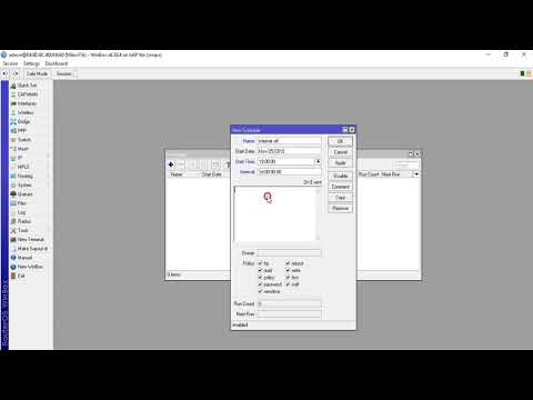 Scheduler ON/OFF Mikrotik