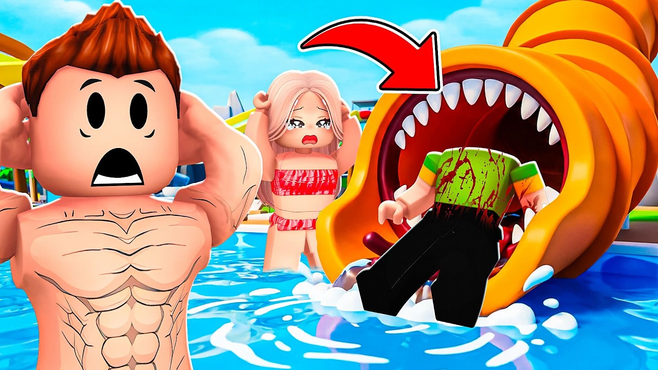 STRASZNA ZJEŻDŻALNIA ZJADA LUDZI na BROOKHAVEN w Roblox!